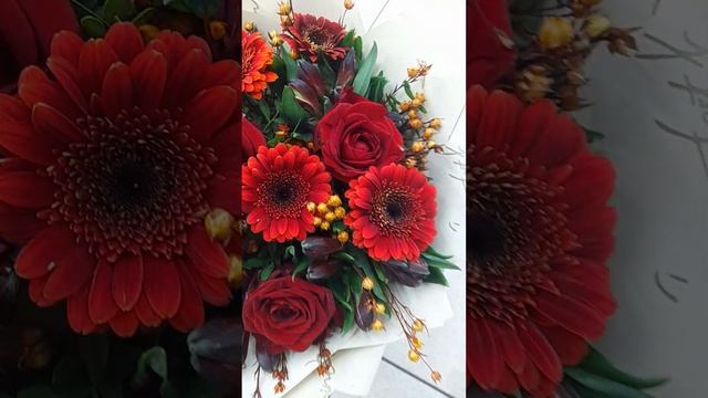 Круглый букет маме #флористика #цветы #фудфлористика#москва #новости смотреть онлайн