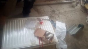 установка радиатора kermi.
