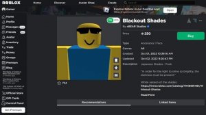 Roblox Clockwork's Shades UGC Copy *BUY NOW*