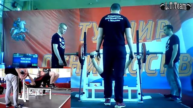 "Огни Москвы",в/к до 93 кг,Числов Никита.Жим-3 подход смотреть онлайн