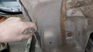 Kia ceed. Рихтовка заднего крыла.