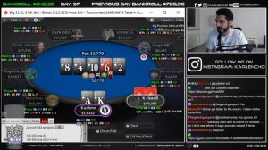 POKER GODS ARE TESTING US! - 10$ TO 1000$ CHALLENGE (THE MARATHON: DAY 2) - DAY 97