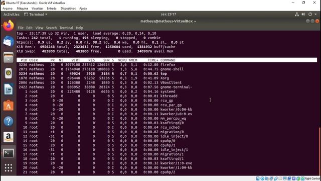Curso de Linux #27: verificar processos rodando no Linux (top e htop) смотреть онлайн