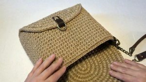 Сумочка из джута крючком II Симметрия II Анна Трофименко - @anna_knitedbags