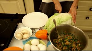 Голубцы диетические без масла и риса. Подробный рецепт, пошагово. Кухня. Готовит Юлия Спасокукоцкая