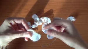 Как сшить розу из ткани, очень легко, без клея. Мастер-класс. D.I.Y.