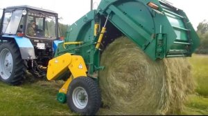 Пресс-подборщик ПРФ-145 с трактором МТЗ 82