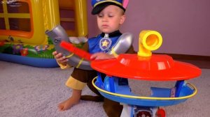 Смотровая Башня Щенячий Патруль Рома играет с новой игрушкой PAW Patrol