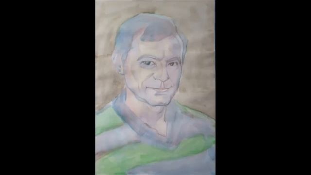 Пишем мужской портрет/ Техника и материалы АКВАРЕЛЬНОЙ ЖИВОПИСИ/ We write a man's portrait смотреть онлайн