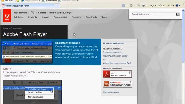How To Install Adobe Flash Player For Internet Explorer 6 7 8 смотреть онлайн