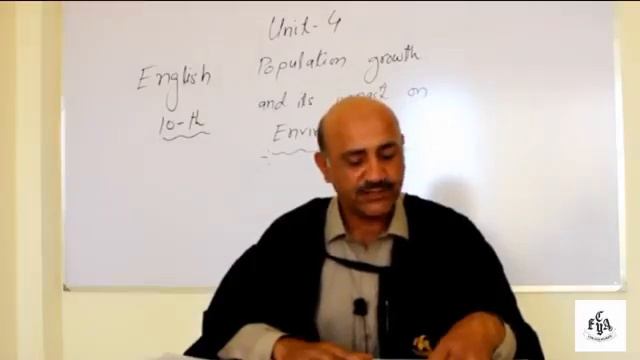 'Population Growth & Its Impact on Environment', English, Class 10, Unit 4,  Lesson 1