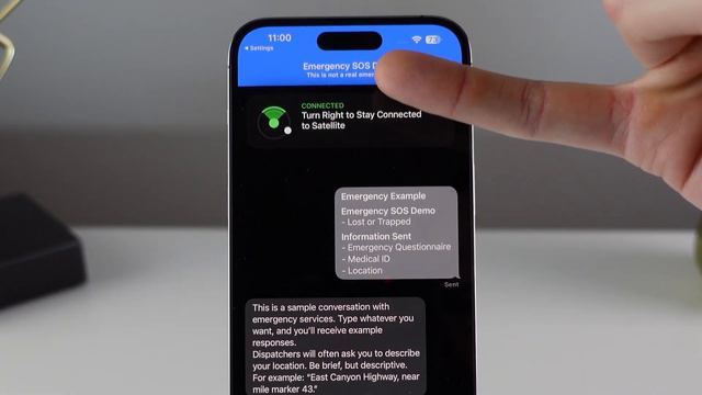 iPhone 14 SOS via Satellite demo + how to use смотреть онлайн