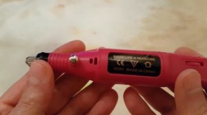 Electric Manicure & Pedicure variable speed 9V rotary tool review & inside look