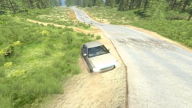 ДОРОГИ НЕТ, НО ЕСТЬ БЕШЕНАЯ НИВА. РУССКАЯ КАРТА | BeamNG.drive смотреть онлайн