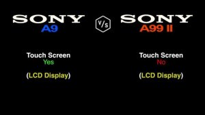 SONY A9 vs SONY α99 II