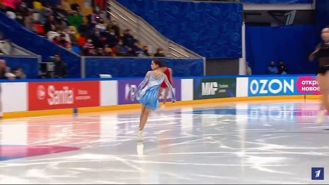 3 аксель на разминке от Камилы Валиевой. Финал кубка России. Team Tutberidze. смотреть онлайн