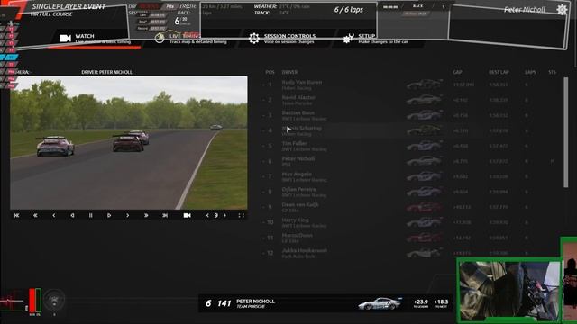 rF2 |VIR in the Porsche 911 GT3 Cup (992) using Tobii Head Motion смотреть онлайн