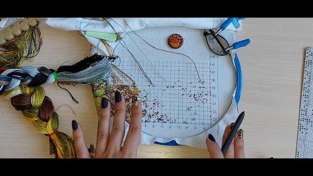 ПЕЙЗАЖ В ОСЕННИХ ТОНАХ. Панна. 20% готово//вышивка крестом смотреть онлайн