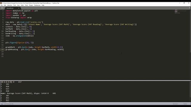 Create Stacked Bar Chart in Python | Python Tutorial