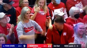 Madi Kubik Kill  Nebraska Husker Volleyball 10/14/22 vs Penn State #huskers #nebraska #volleyball