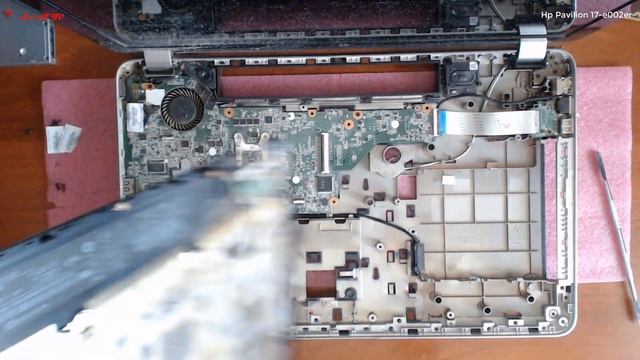 Hp Pavilion 17-e002er разборка , комплексная чистка , замена термопасты смотреть онлайн
