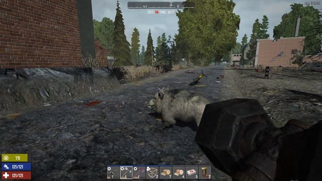 Вторая зомби ночь и опять не по плану - 7 Days to Die (Alpha 18) #14 смотреть онлайн