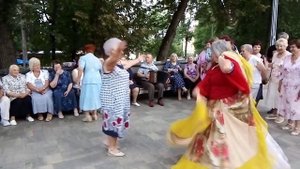 1481, 01.08.2021, Орёл, парк, песни, танцы, Цыганочка, частушки, под гармошку, жители Орла, танцуют