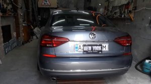 Переделка задних фар, оранжевые повороты VW Passat B8 USA 2016 SE+