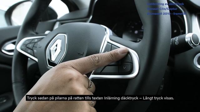 Kalibrera däcktryck Renault Clio & Captur årsmodell 2020 - framåt смотреть онлайн