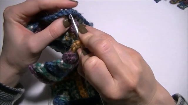 Шапка в стиле пэчворк. Узор - паркет / The Hat Of Granny Square/ Patchwork Hat