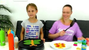 Pancake Art vs SLIME Art Challenge! Блины Против Слайма, Kids Vs Adults, Learn how to make