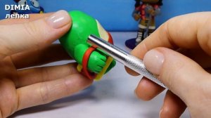 BRAWL STARS. Как слепить Базза (Buzz), новый бравлер из пластилина | Dimia лепка