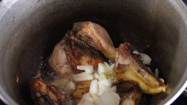 Жаркое с грибами и курицей. Очень вкусно и питательно. смотреть онлайн