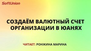 Создаём валютный счет организации в юанях