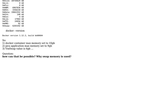 DevOps & SysAdmins: docker container + java application -＞ swap used -＞ why? (2 Solutions!!) смотреть онлайн