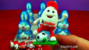 12 Easter Kinder Surprise Bunny Rabbit Army Surprise Toys Easter Eggs Mega Unboxing Huevos Chocolat