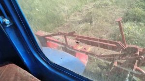 Трактор т 40, косилка WIRAX, покос нового участка для заготовки сена на неровном участке