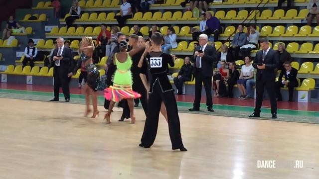 Danila Shliakhov - Yana Masharova, RUS, 1/8 Samba смотреть онлайн