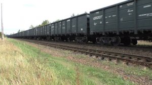 90 вагонов! Грузовой поезд повышенной длины