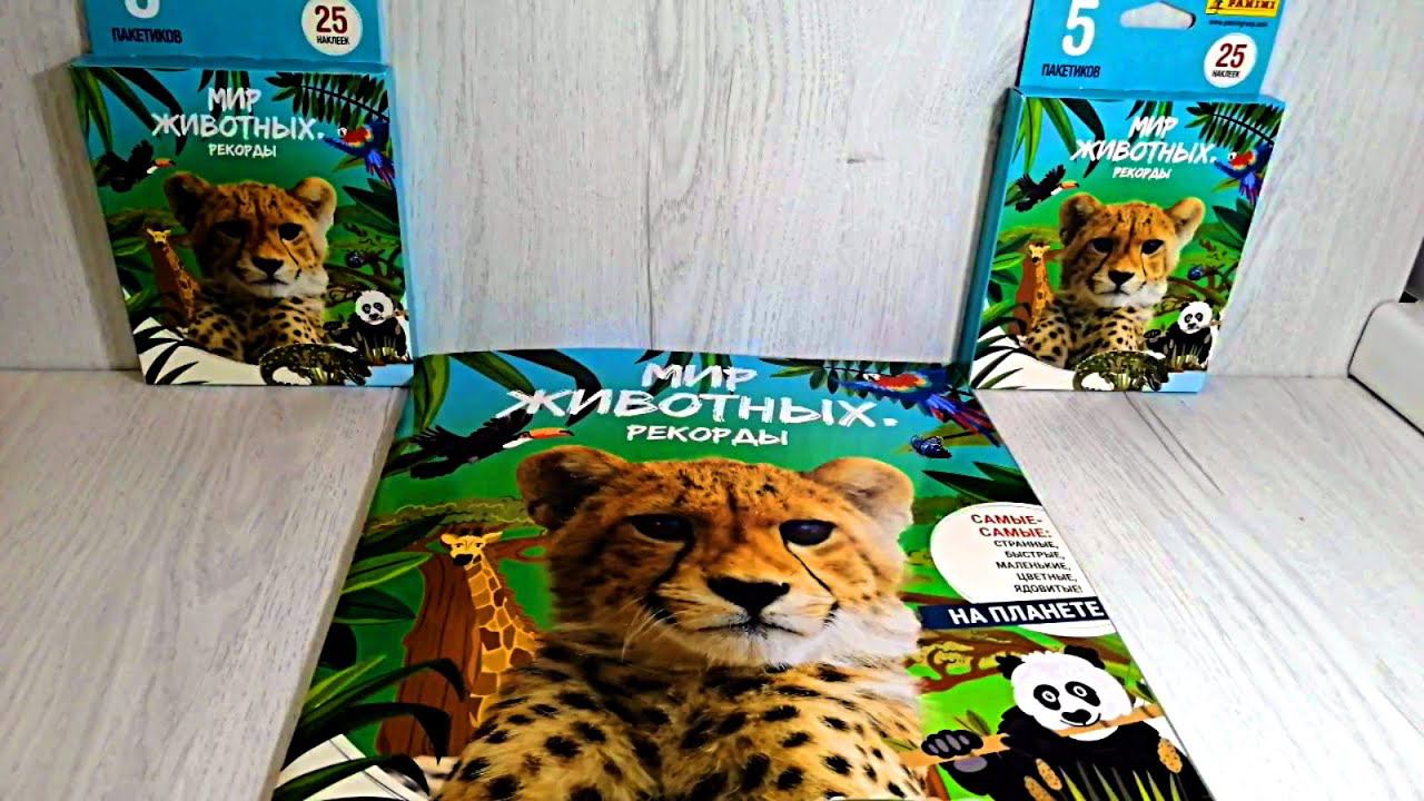 Panini Мир Животных. Рекорды - 2 блистера