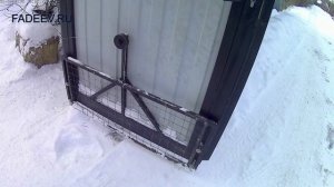 Подворотня на откатные ворота. Как сделать подворотню своими руками.