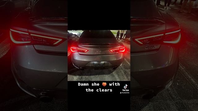Clear ￼tail lights versus the world #Infiniti ,#q60, #Bmw ,#upgradedturbos#600whp#Nissan, #GTR смотреть онлайн