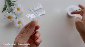 How To Make Daisy Paper Flower / Paper Flower / Góc nhỏ Handmade