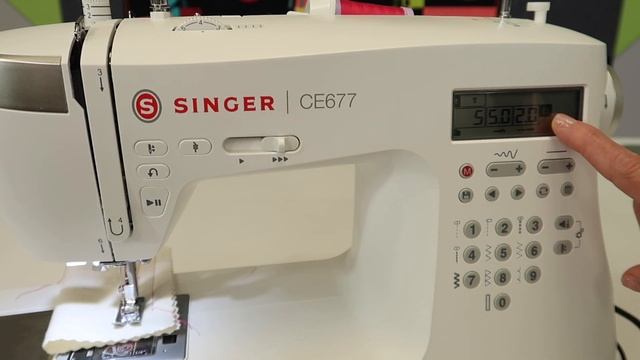 Singer Elite CE677 How To Select Stitches, Stitch Length & Stitch Width