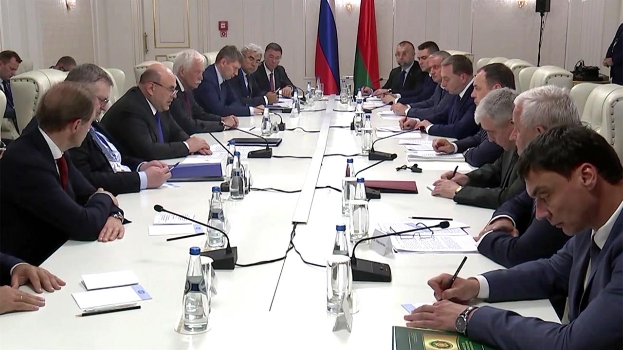 Михаил Мишустин принимает участие в заседании Евразийского межправсовета в Минске