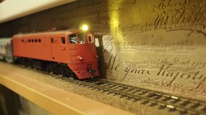 ТЭ3(половинка) обмоторен,но не окрашен.