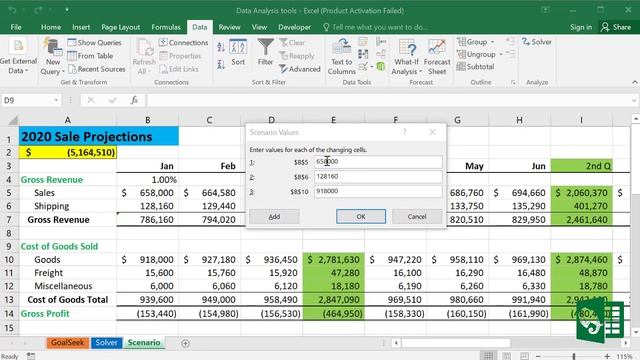 How to Use Scenario Manager in Microsoft Excel смотреть онлайн