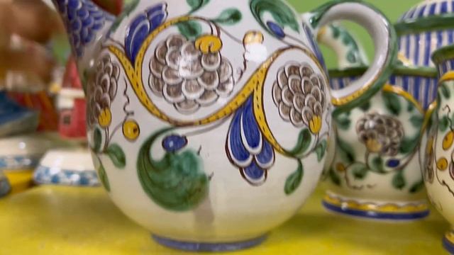 Гжель. Магазин художественного фарфора. Подарки. Майолика. Ёлочные игрушки. Обзор.