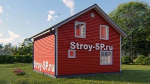 «Питер-3» Дом 8х8 финский каркасный дом с мансардой и террасой для ПМЖ ЛЮКС 8 на 8