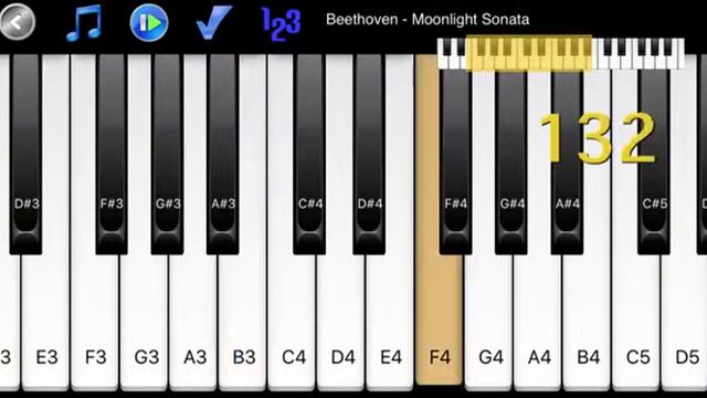 Beethoven - Moonlight Sonata - How to Play Piano Melody смотреть онлайн